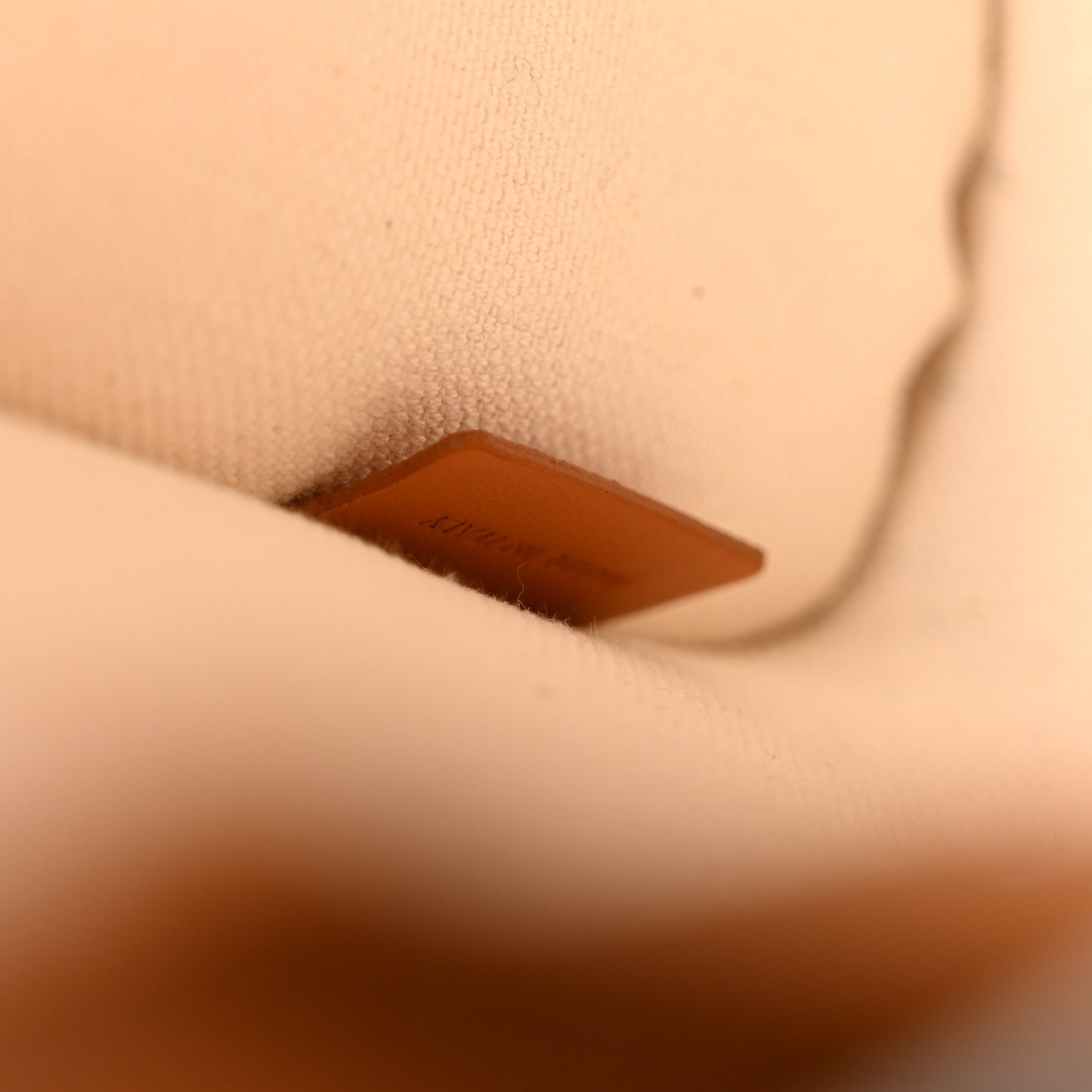 Canvas Calfskin Mini Vertical Cabas Natural Tan