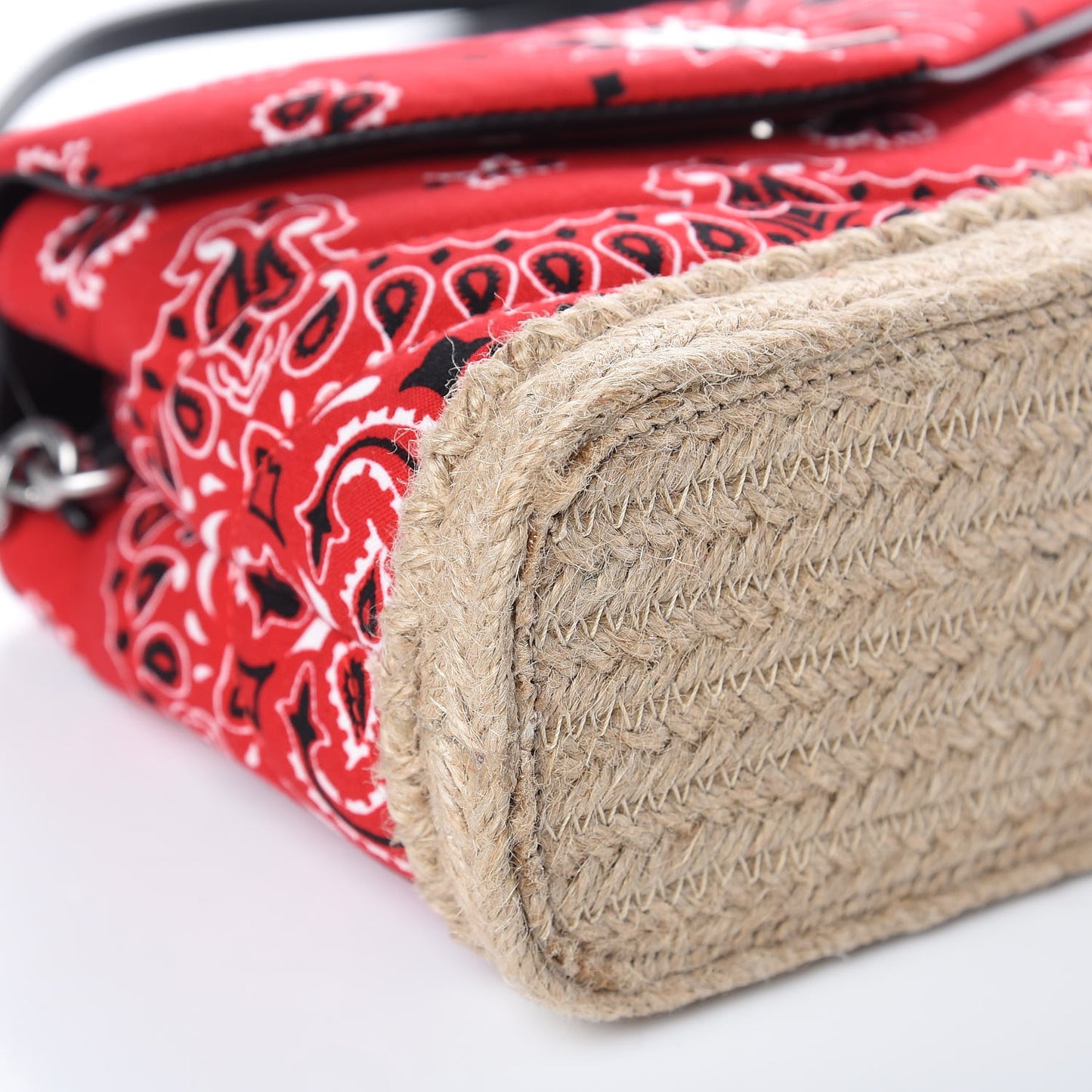 Cotton Bandana Y Quilted Monogram Toy Loulou Crossbody Bag Red