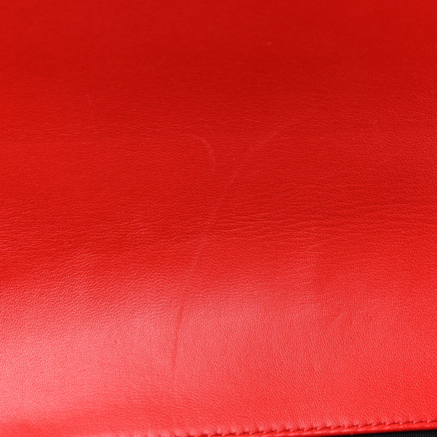 Lambskin Embossed Medium Boy Cube Flap Red