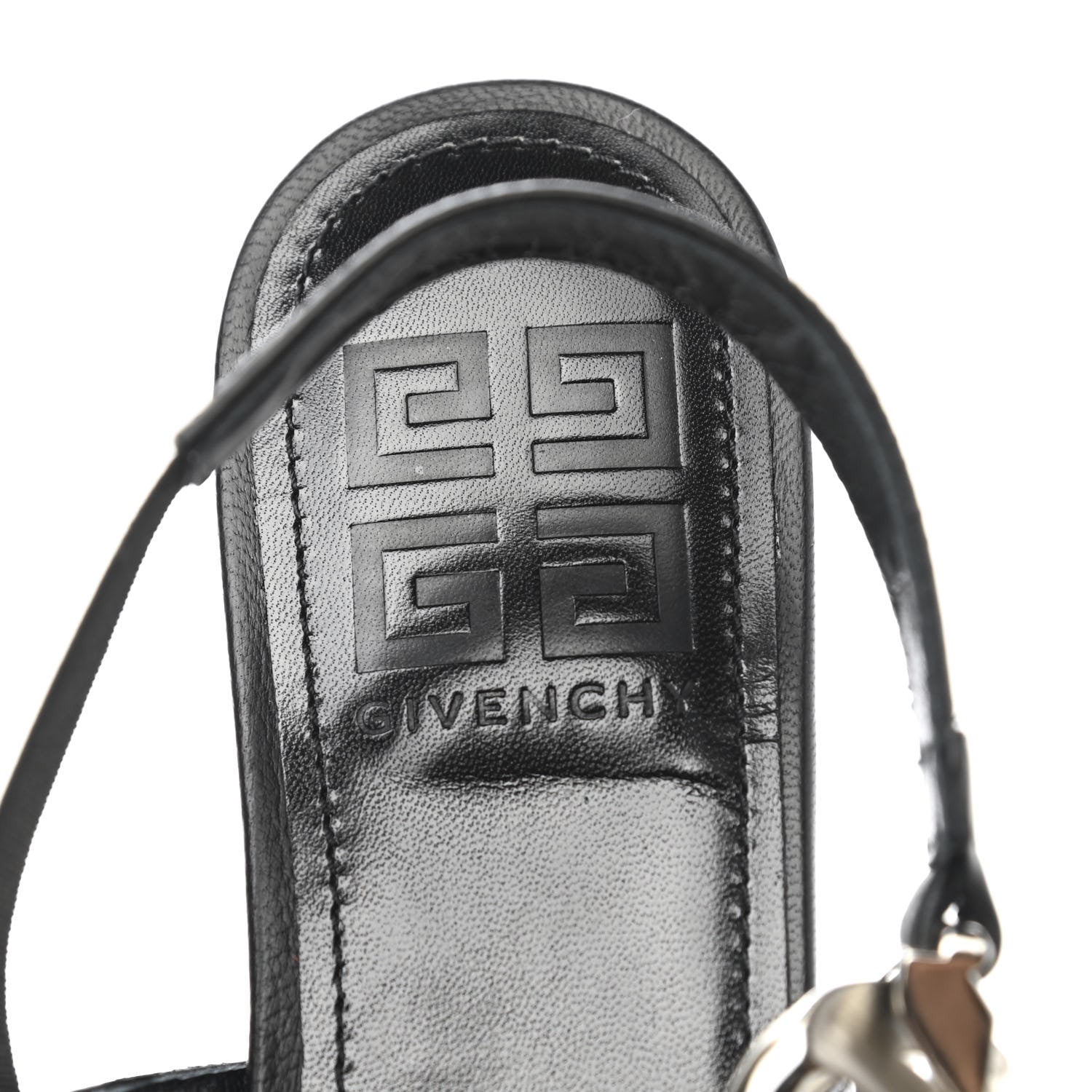 Givenchy Nappa G-Chain Slingback Flat 37 Black 5 of 9