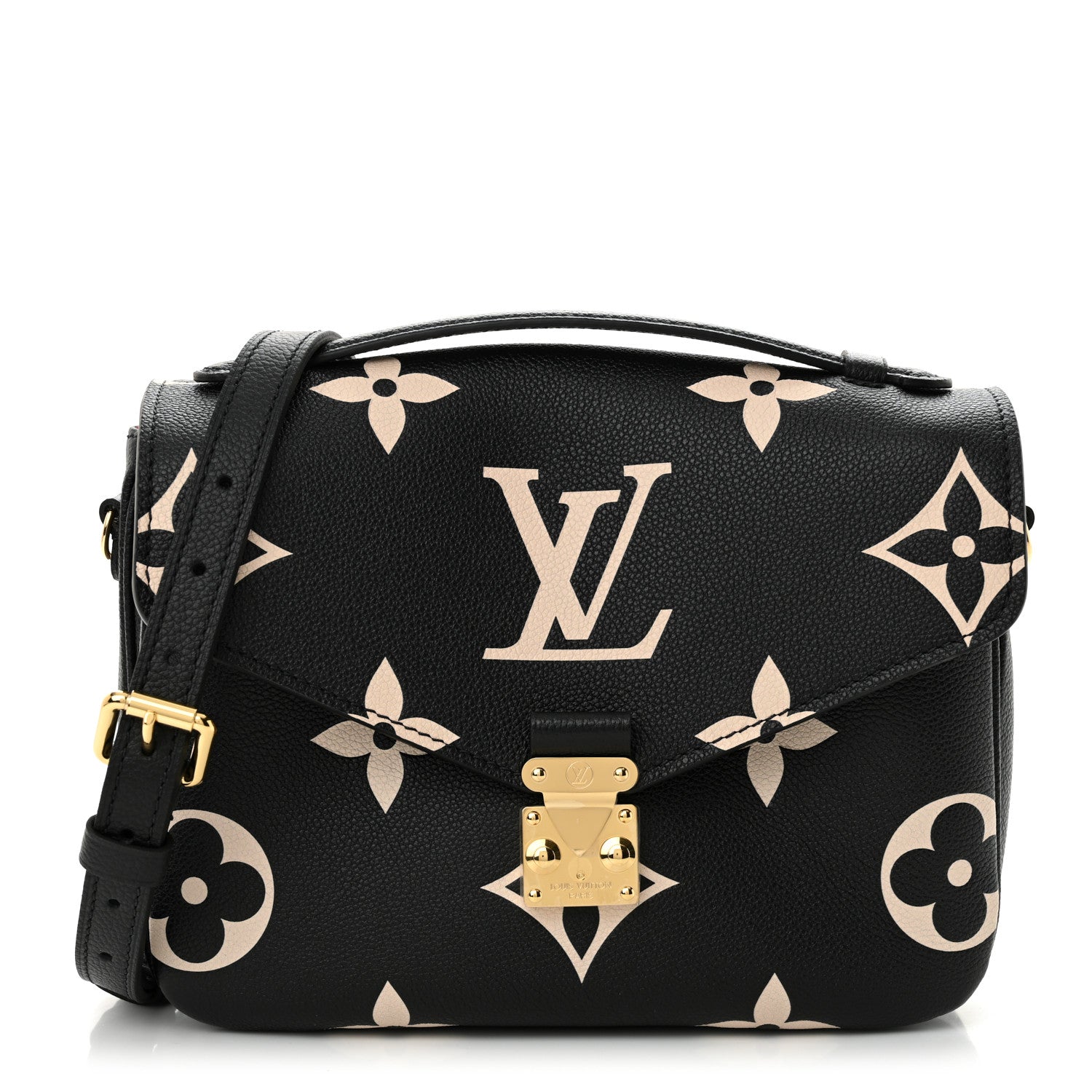 Louis Vuitton Empreinte Monogram Giant Pochette Metis Black Beige 1 of 9