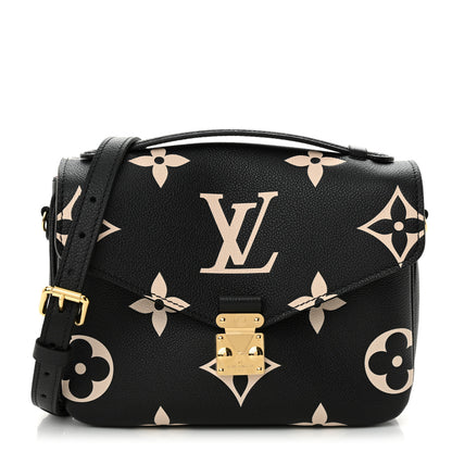 Louis Vuitton Empreinte Monogram Giant Pochette Metis Black Beige 1 of 9