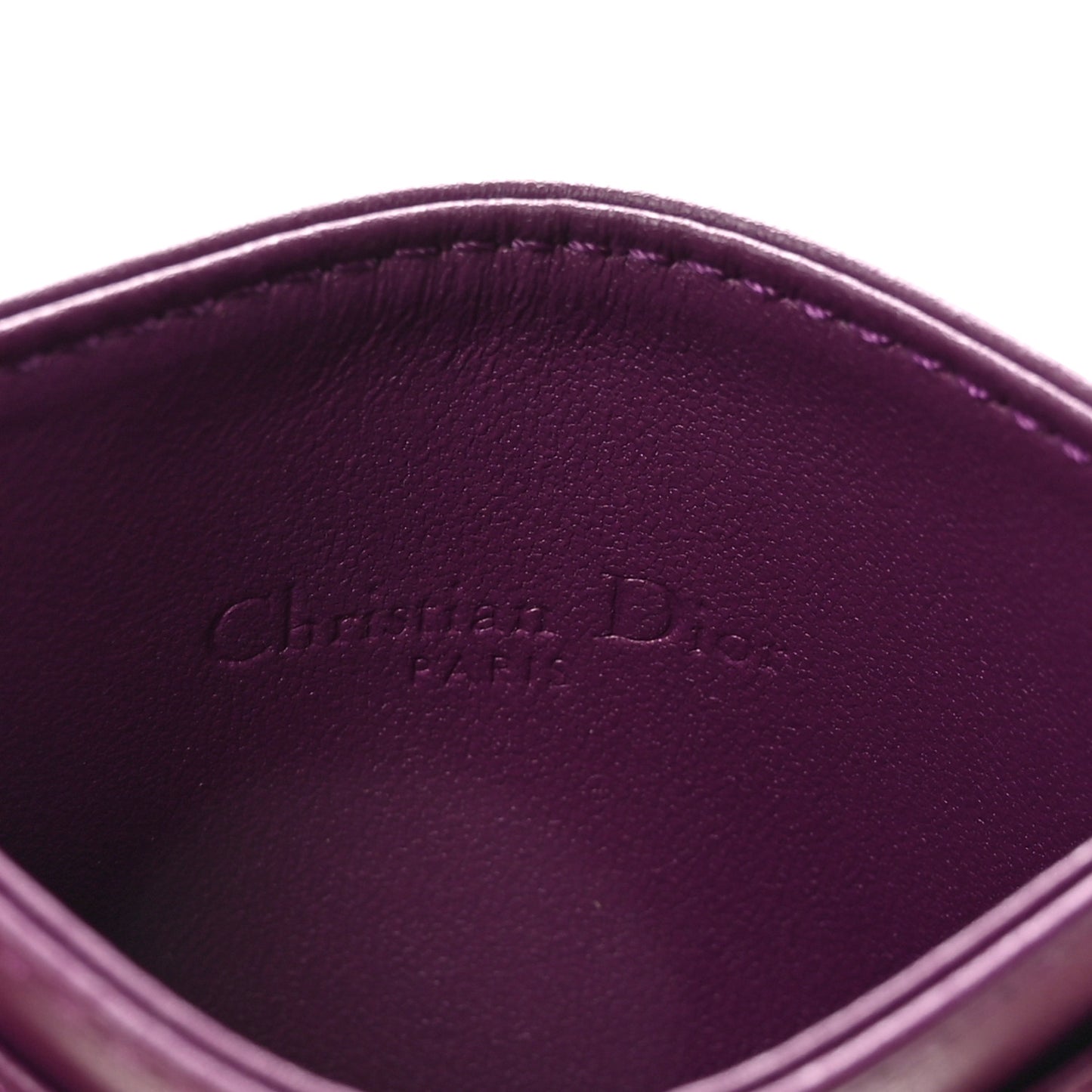 Lambskin Cannage Lady Dior Card Holder More