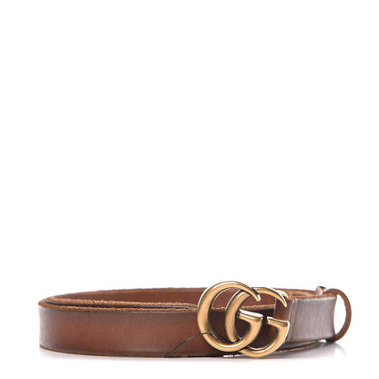 Gucci Faded Calfskin Double G 20mm Belt 70 28 Cuir 1 of 6