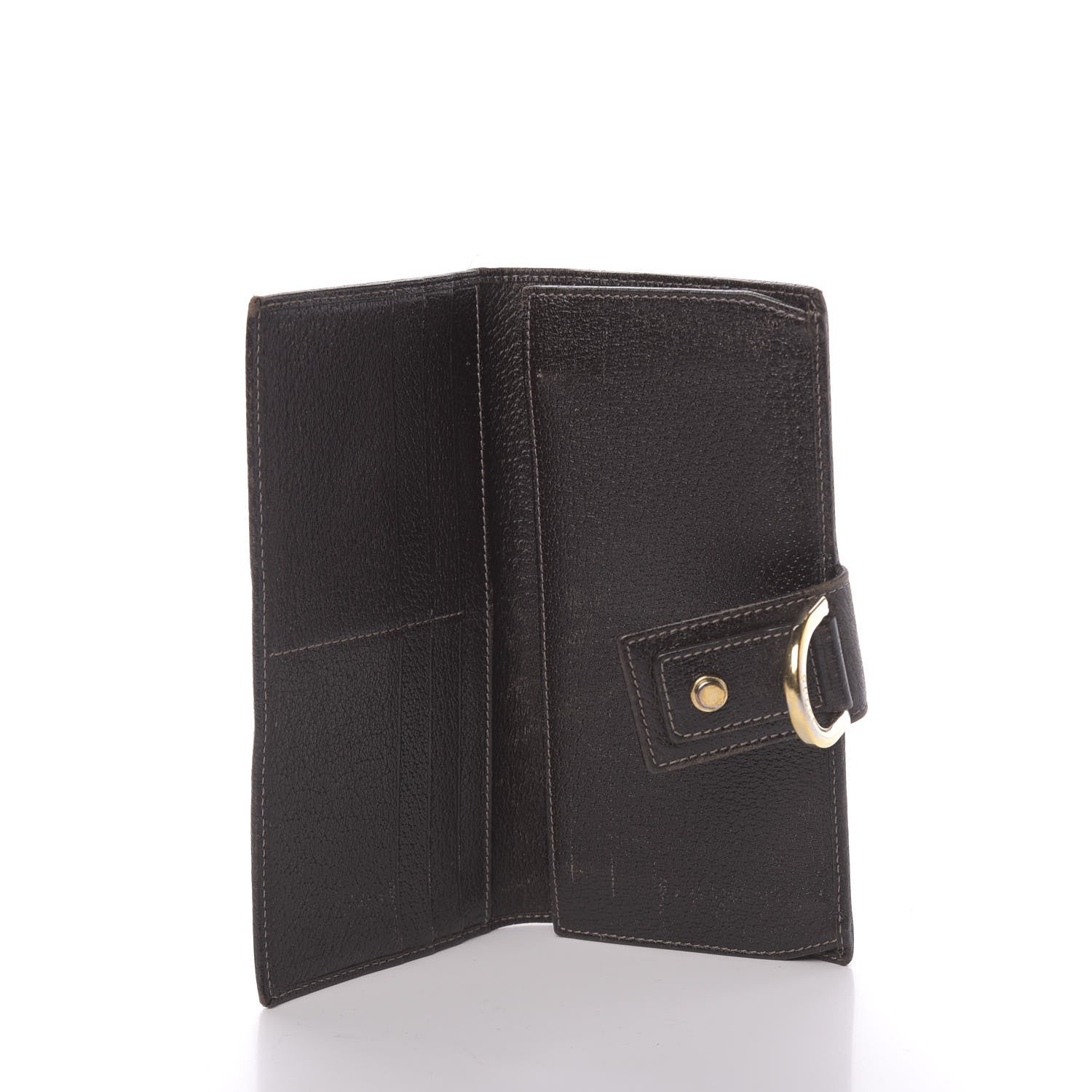 Gucci Monogram Abbey Continental Wallet Dark Brown 5 of 15