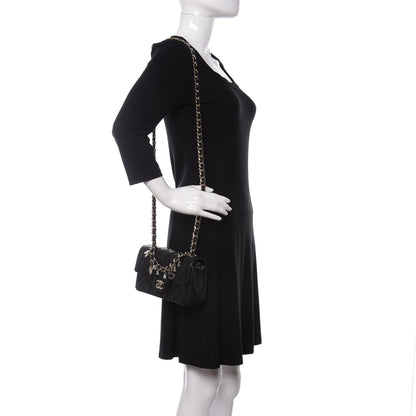 Chanel Lambskin Quilted Mini Coco Charms Rectangular Flap Black 2 of 10