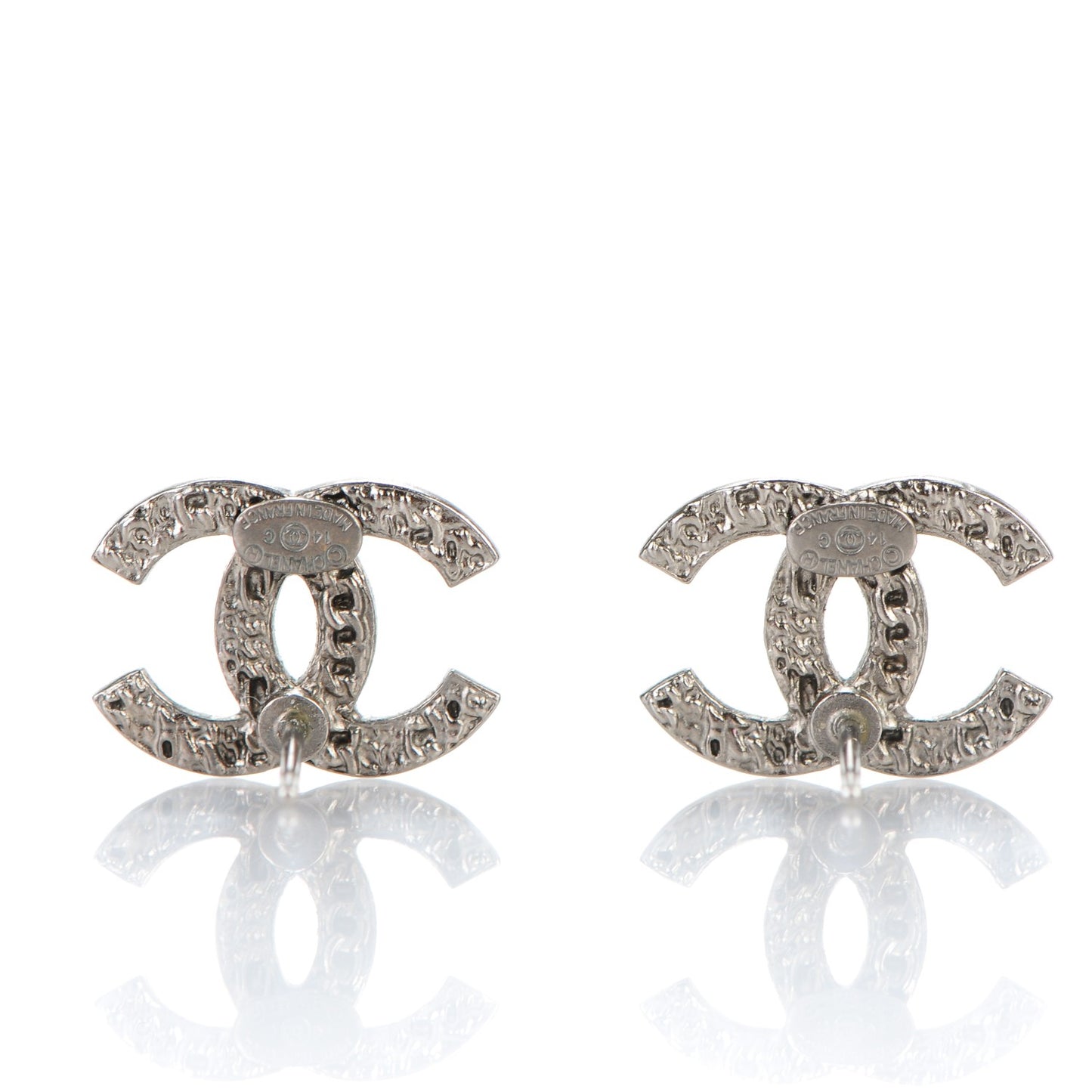 CC Chain Earrings Silver