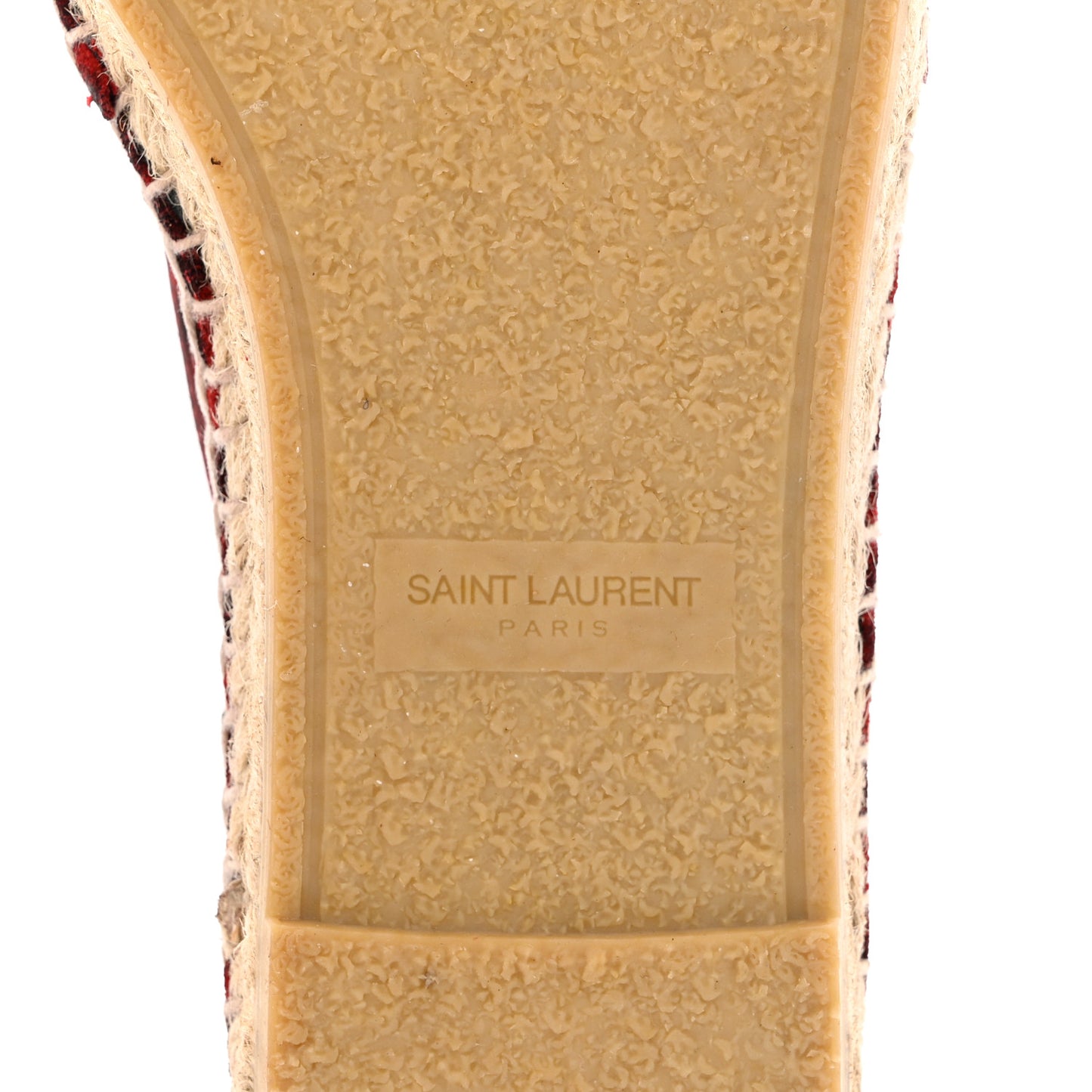 Canvas Leopard Print Espadrilles 37 Red Black