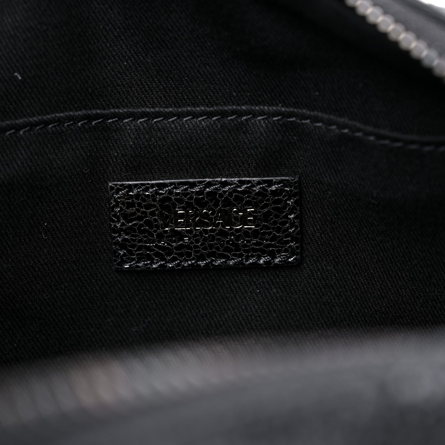 Metallic Calfskin Virtus Bowling Bag Grey
