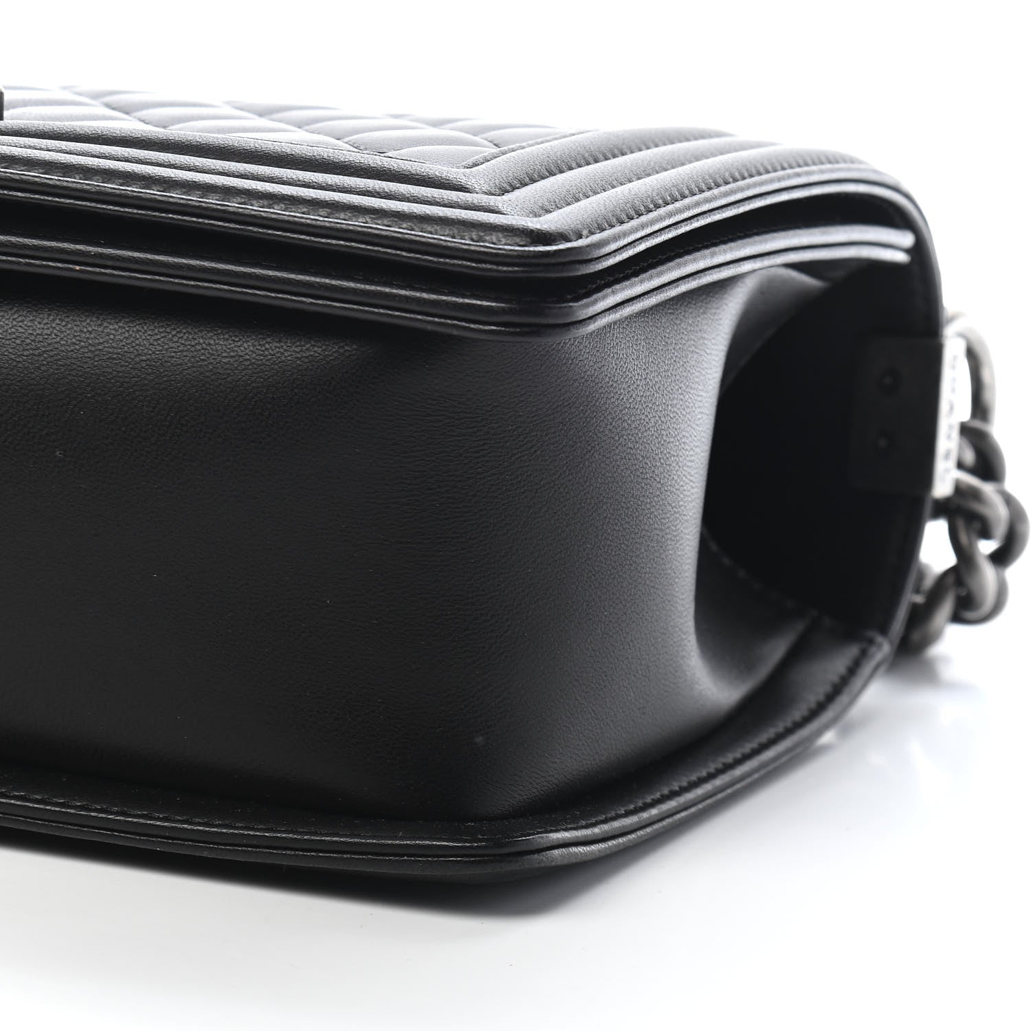 Chanel Lambskin Quilted Medium Boy Flap Black 9 of 10