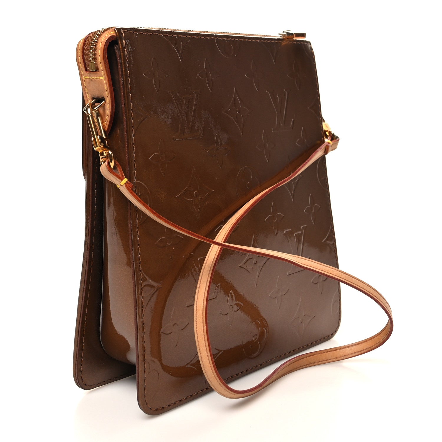 Louis Vuitton Vernis Mott Bronze 3 of 12