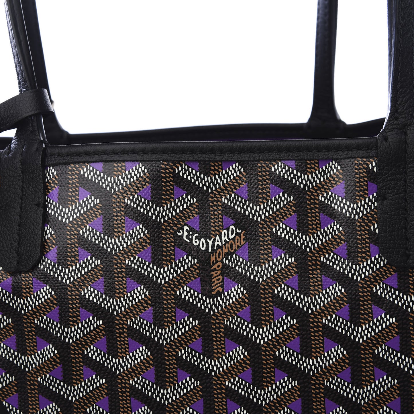 Goyardine Saint Louis Claire Voie PM Black Violet