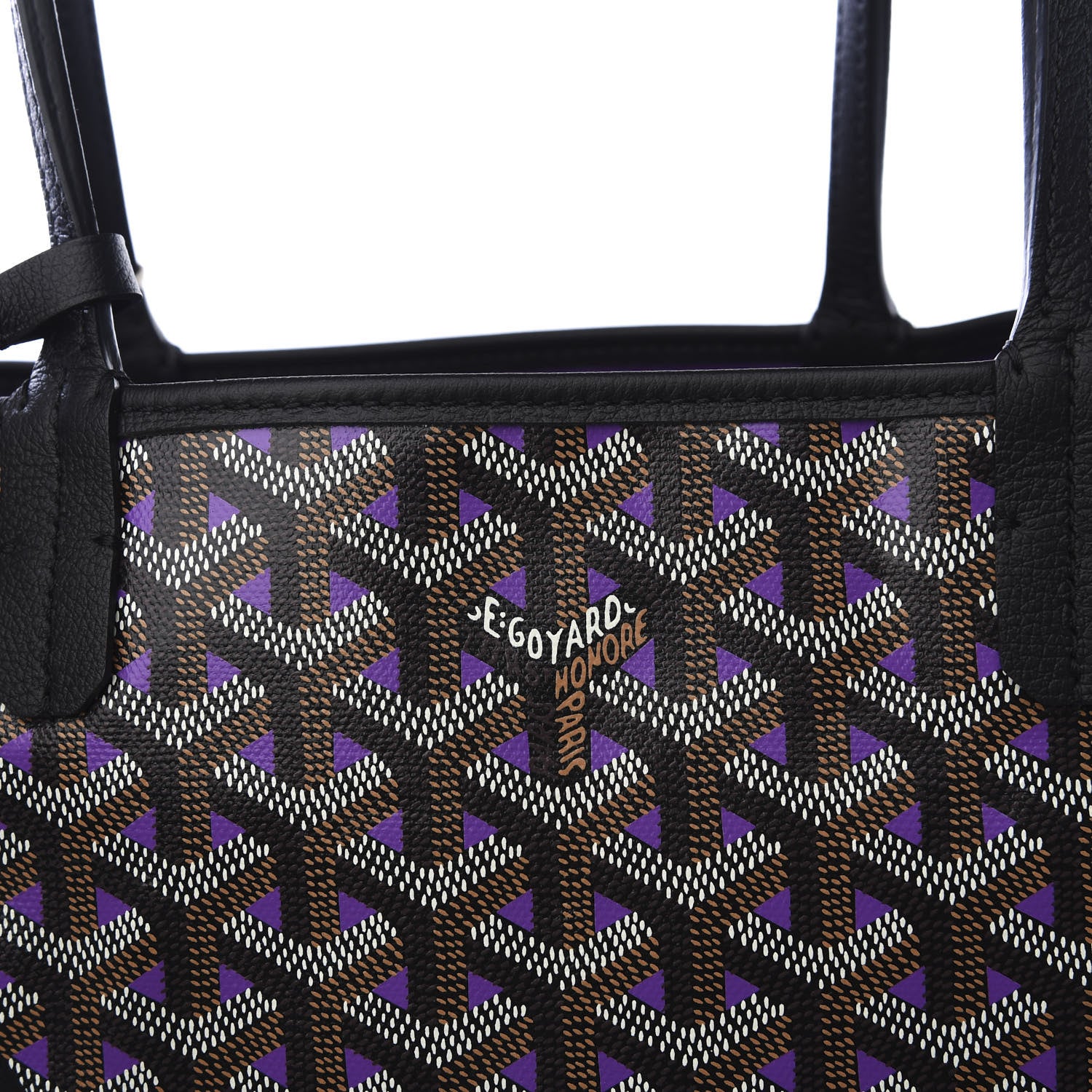 Goyard Goyardine Saint Louis Claire Voie PM Black Violet 8 of 8