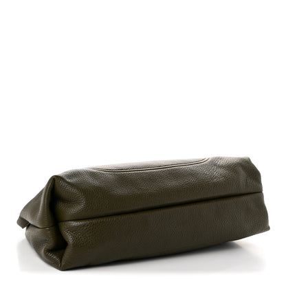 Gucci Grained Calfskin Softbit Maxi Shoulder Bag Forest Green 4 of 10