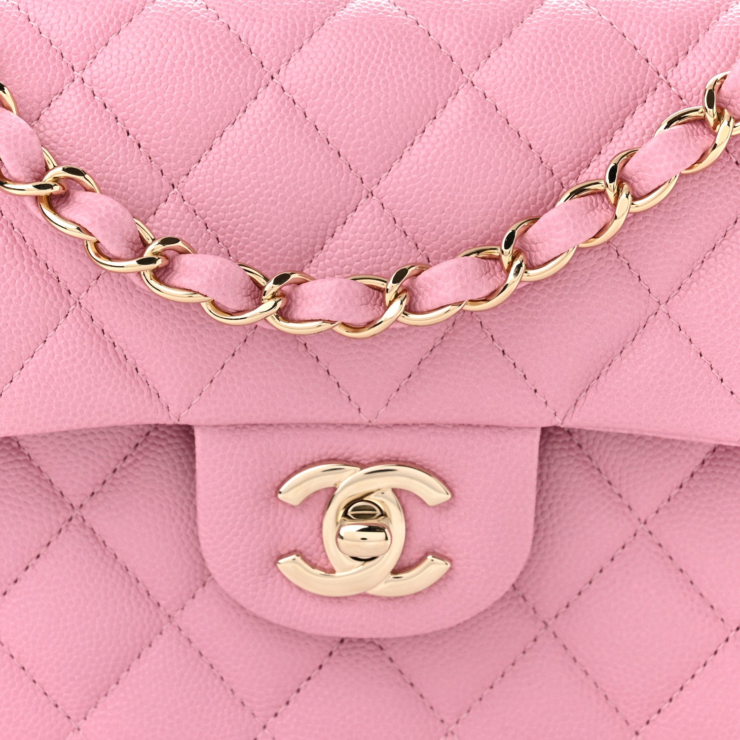 Chanel Caviar Quilted Small Double Flap Pink 8 of 11
