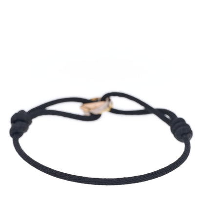 Cartier 18K Pink Yellow White Gold Trinity Adjustable Cord Bracelet Black 2 of 4