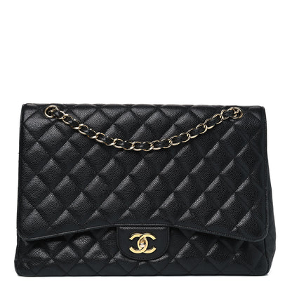 Chanel Caviar Quilted Maxi Single Flap Black 1 of 10