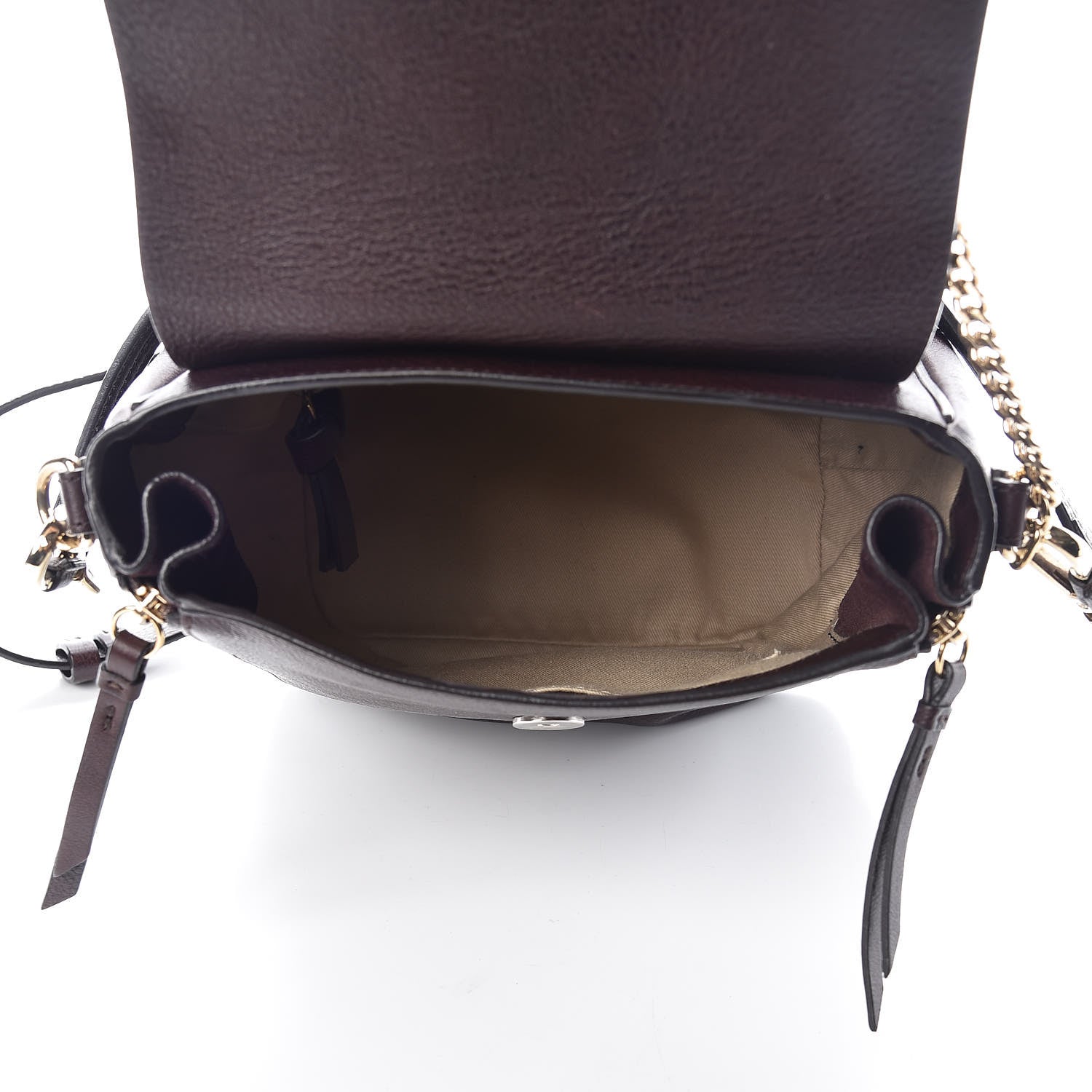 Chloe Suede Calfskin Small Faye Backpack Carbon Brown 6 of 19