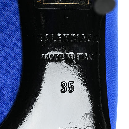 Balenciaga Jersey Crepe Pointed Toe Knife Booties 35 Bleu Roi 6 of 6