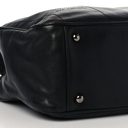 Chanel Lambskin Square Stitched Large Tote Black 8 of 9