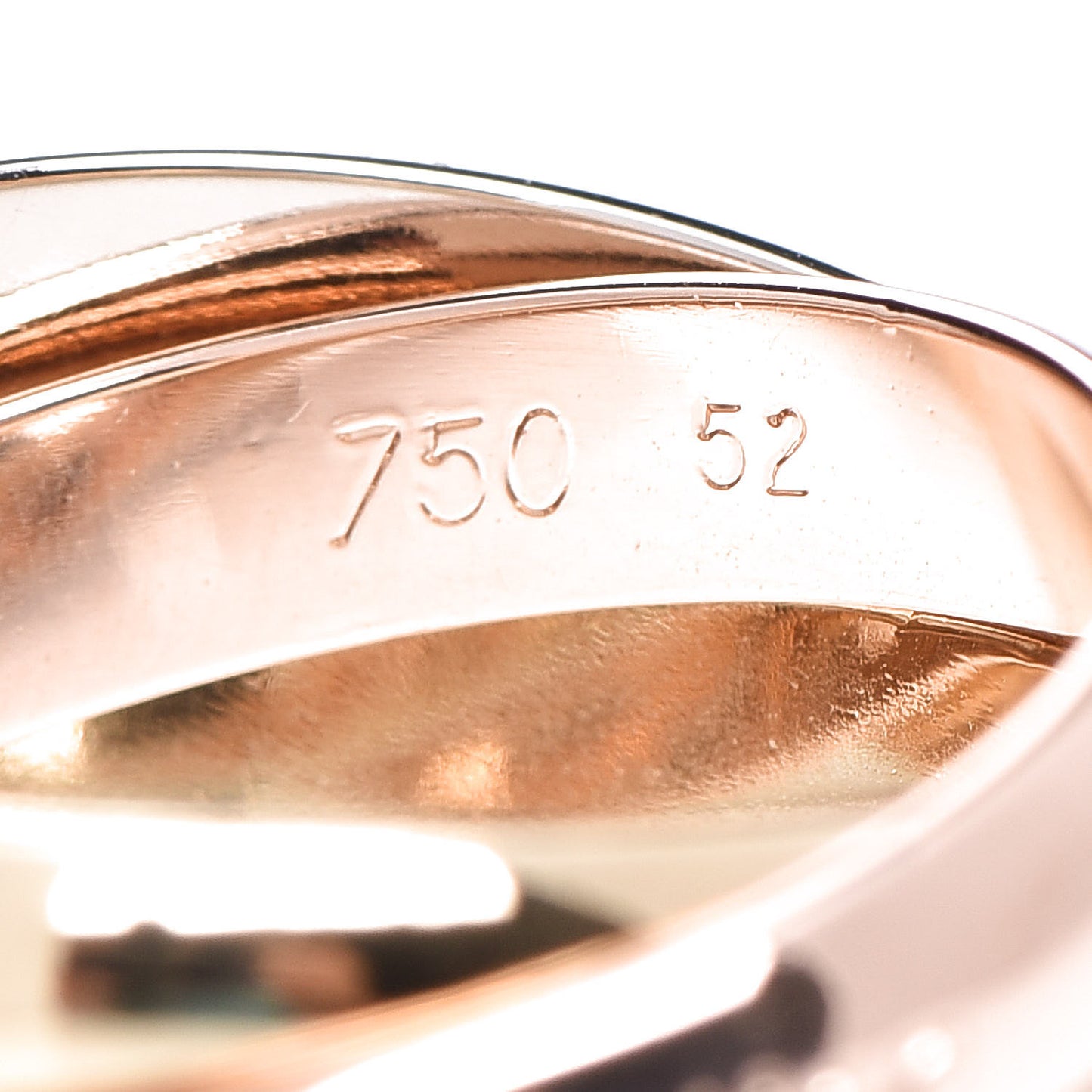 18K Pink Yellow White Gold Classic Les Must De Trinity Ring 52 6