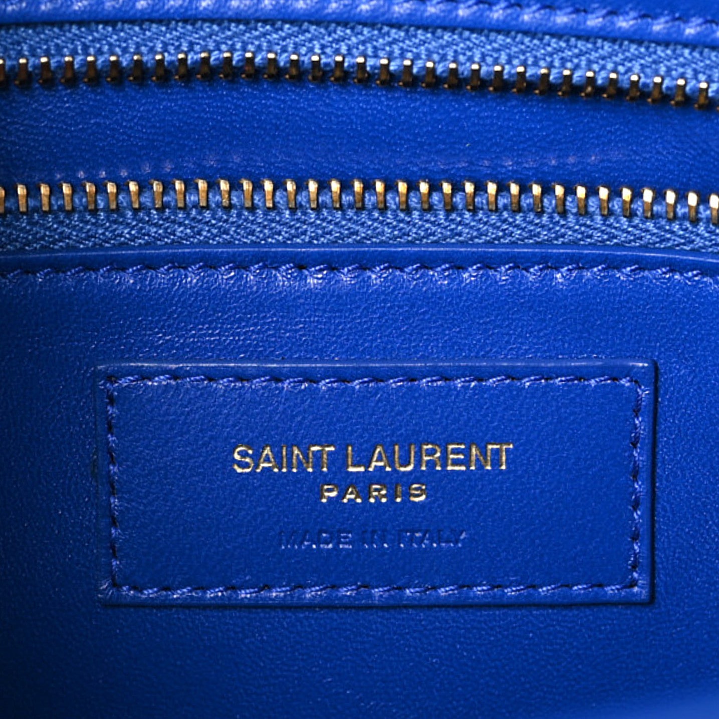 Saint Laurent Smooth Calfskin Carre Satchel Royal Blue 6 of 9