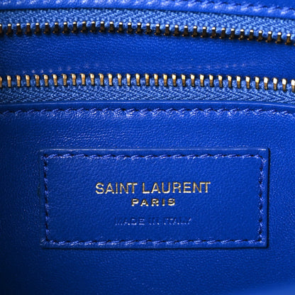 Saint Laurent Smooth Calfskin Carre Satchel Royal Blue 6 of 9