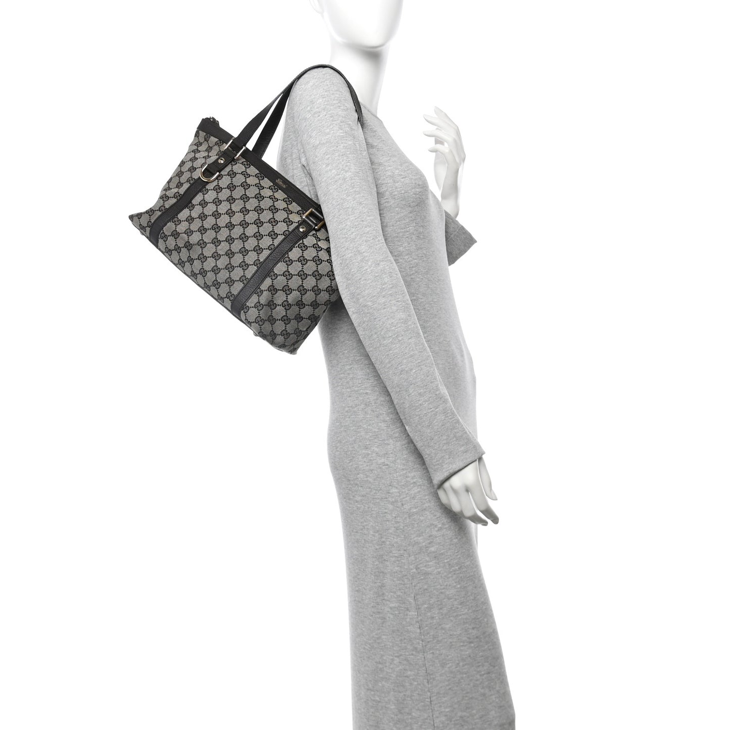 Monogram Abbey Medium Tote Dark Brown