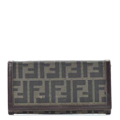 Fendi Zucca Continental Wallet Tobacco 1 of 14