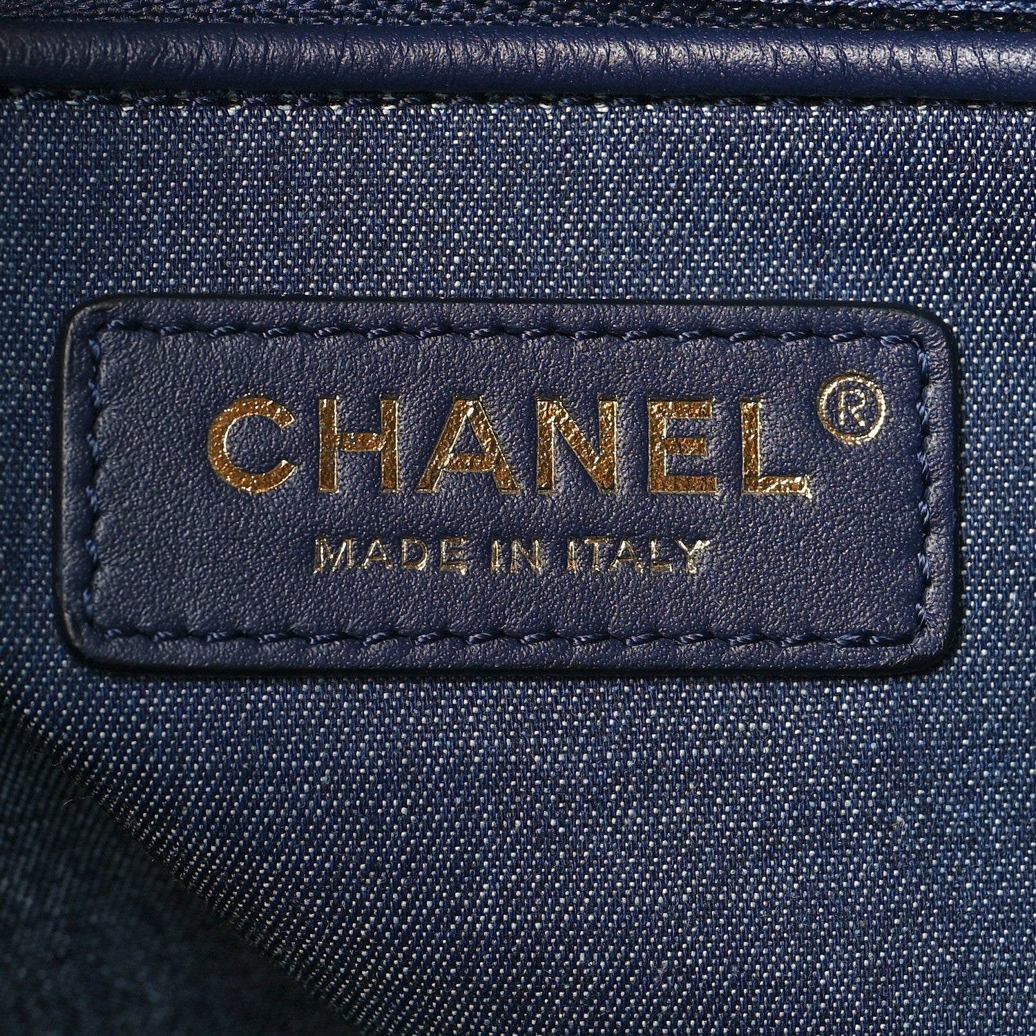 Chanel Denim Large Two Tone CC Shopping Tote Blue 8 of 12