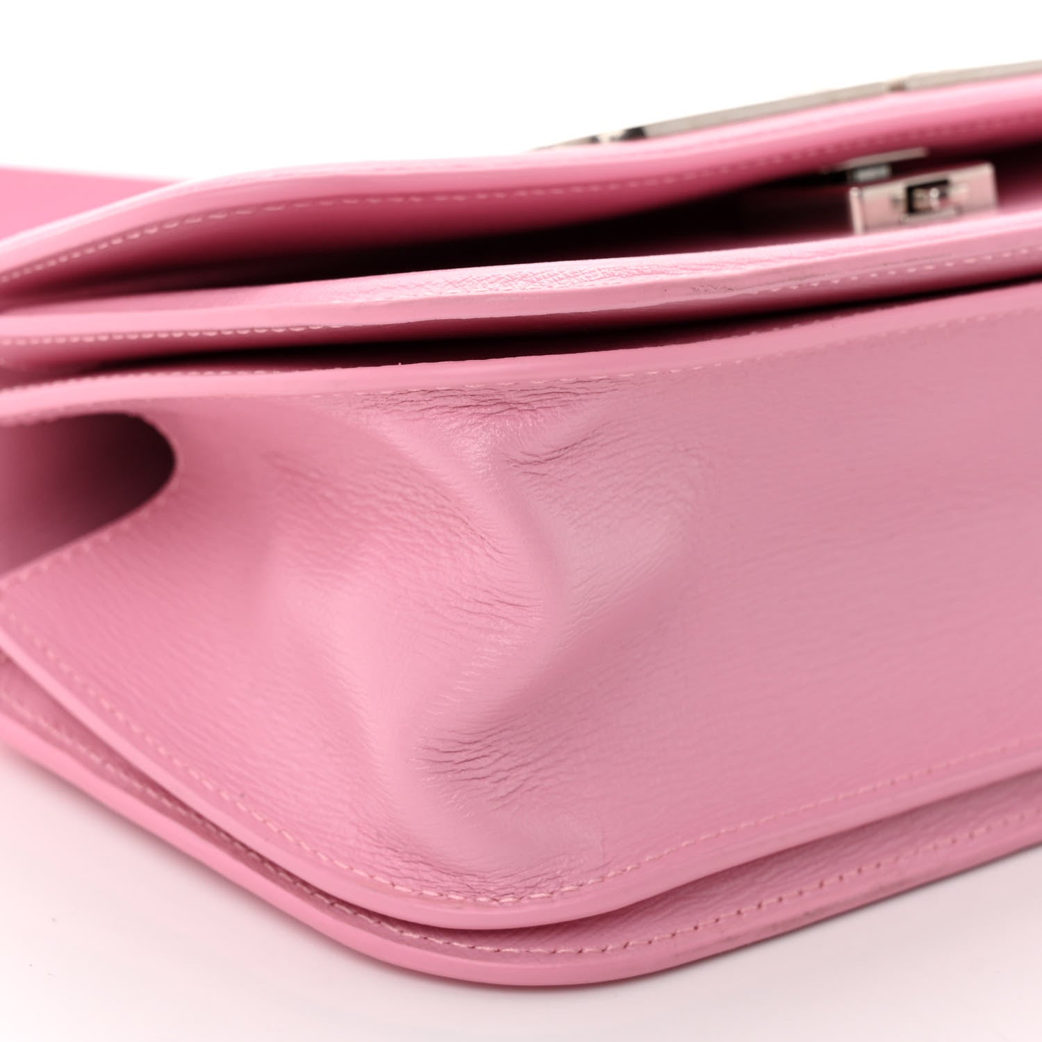 Balenciaga Calfskin Stripe Embossed Small Gossip Bag Candy Pink 8 of 9