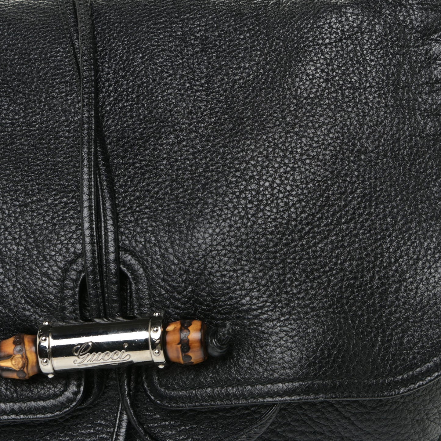 Calfskin Large Jungle Shoulder Bag Black
