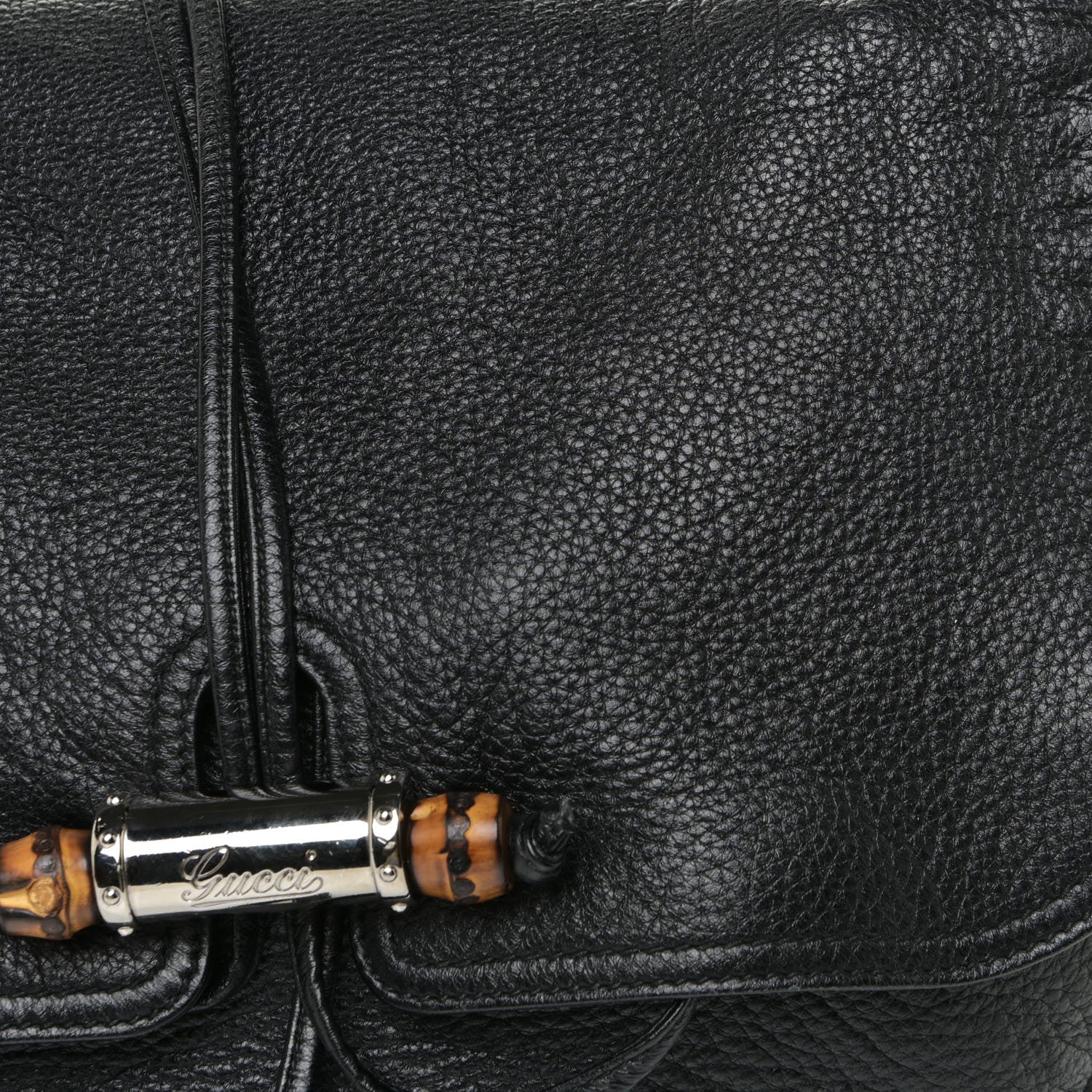 Gucci Calfskin Large Jungle Shoulder Bag Black 8 of 10