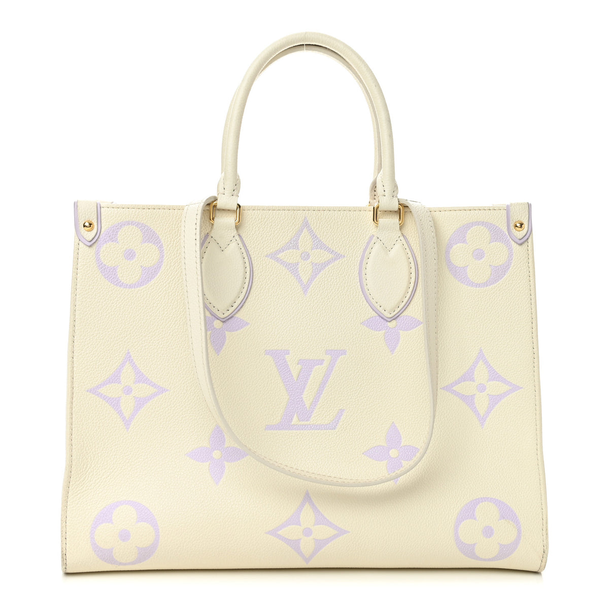 Louis Vuitton Empreinte Monogram Giant Onthego MM Latte Bubble Tea 1 of 11