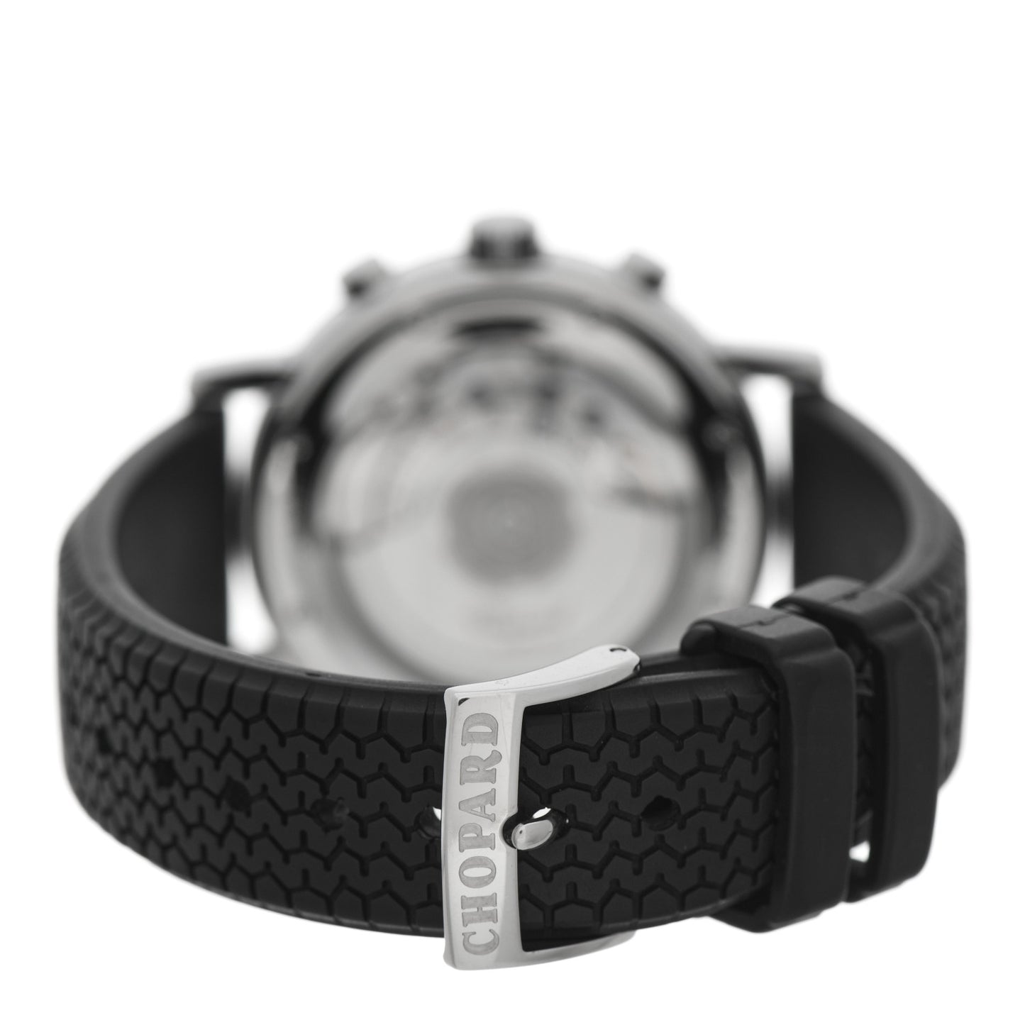 Stainless Steel Rubber 39mm Mille Miglia Chronograph Automatic Watch Black
