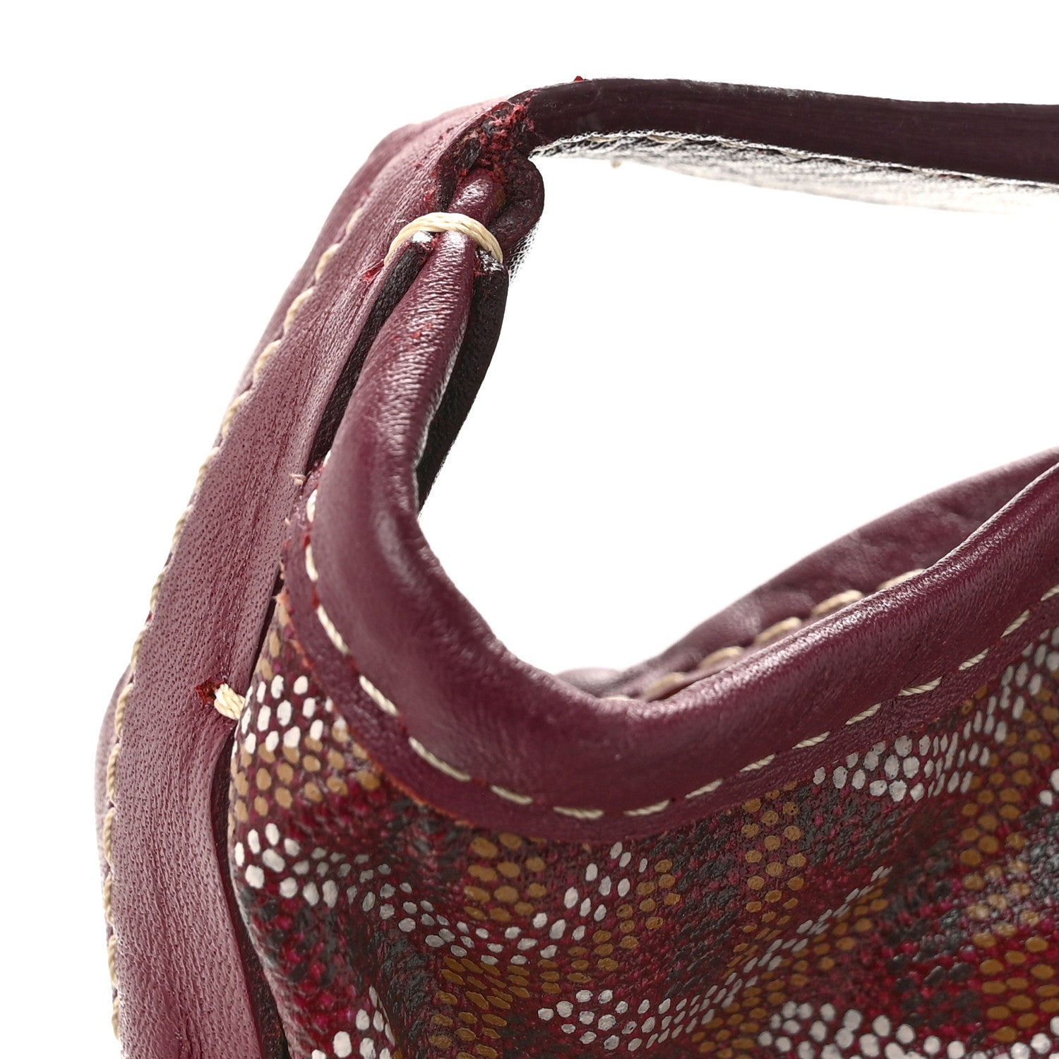 Goyard Goyardine Fidji Zip Hobo Burgundy 12 of 13