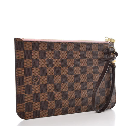 Louis Vuitton Damier Ebene Neverfull MM GM Pochette Rose Ballerine 3 of 7