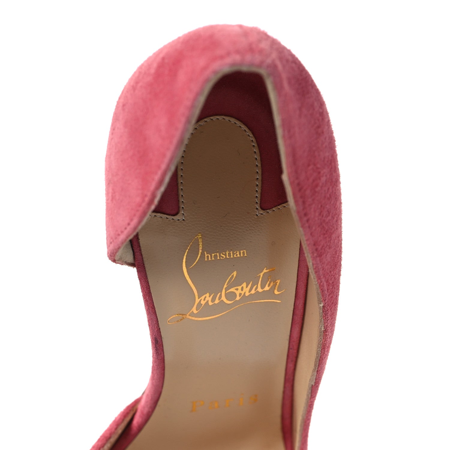 Christian Louboutin Veau Velour Iriza 100 Pumps 34 Milady 8 of 9