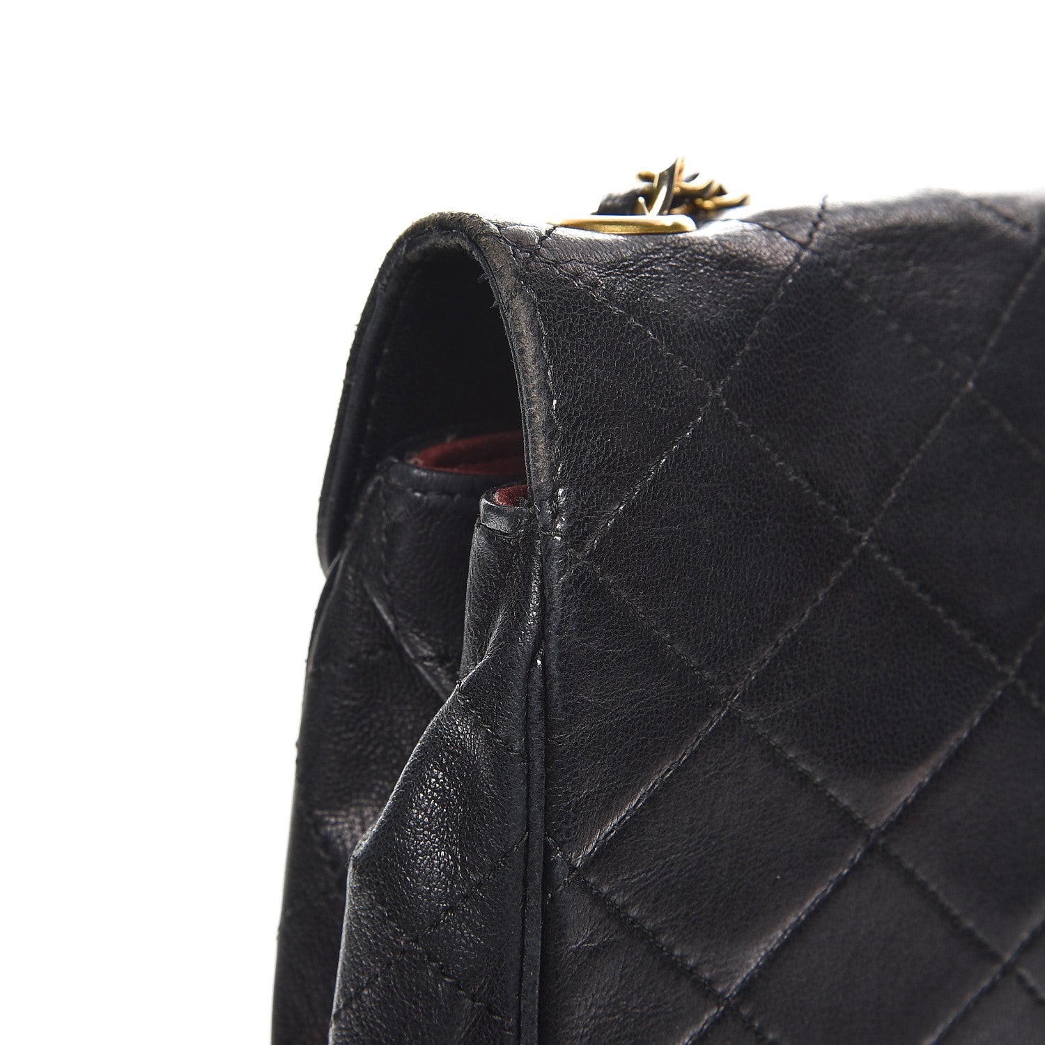 Chanel Lambskin Quilted Small Single Flap Black 11 of 16