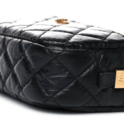 Chanel Aged Calfskin Quilted Mini Reissue Camera Case Black 9 of 12