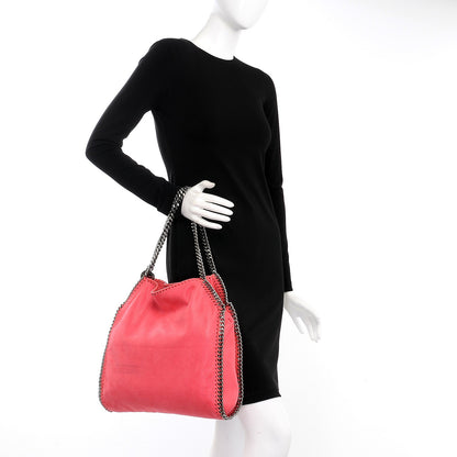 Stella McCartney Shaggy Deer Small Falabella Tote Bright Coral 2 of 7