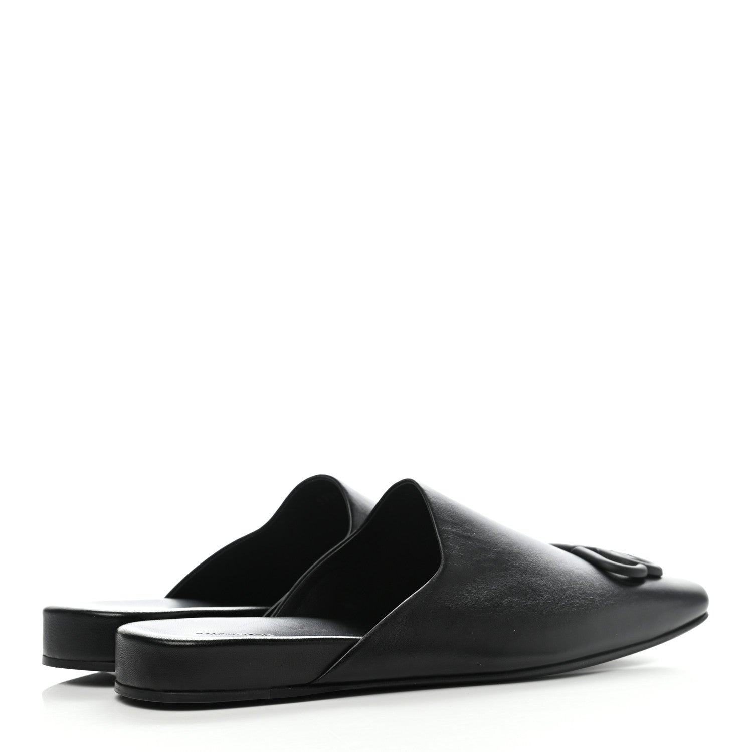 Balenciaga Smooth Calfskin Cozy BB Flat Carrera Mules 37 Black 4 of 9