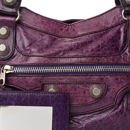 Balenciaga Agneau Giant 21 Silver Hardware City Raisin 8 of 21