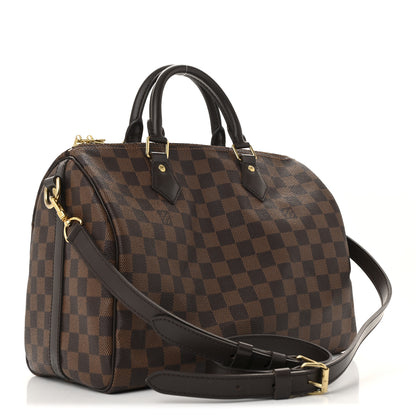 Louis Vuitton Damier Ebene Speedy Bandouliere 30 3 of 13