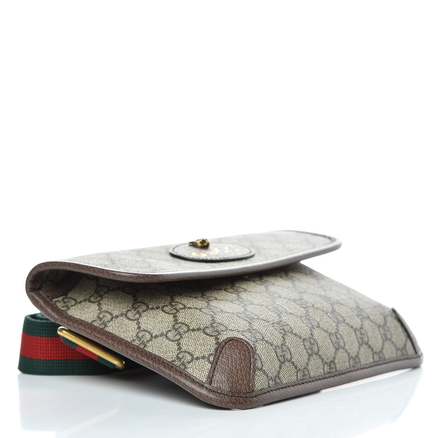 Gucci GG Supreme Monogram Neo Vintage Web Belt Bag Brown 4 of 10