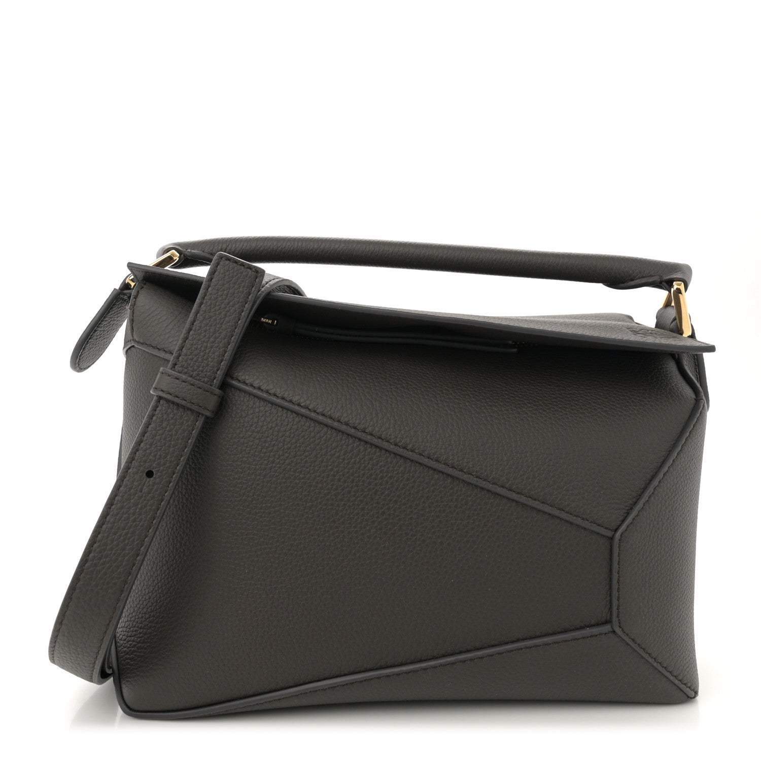 Loewe Soft Grained Calfskin Small Puzzle Edge Bag Dark Grey 1 of 10