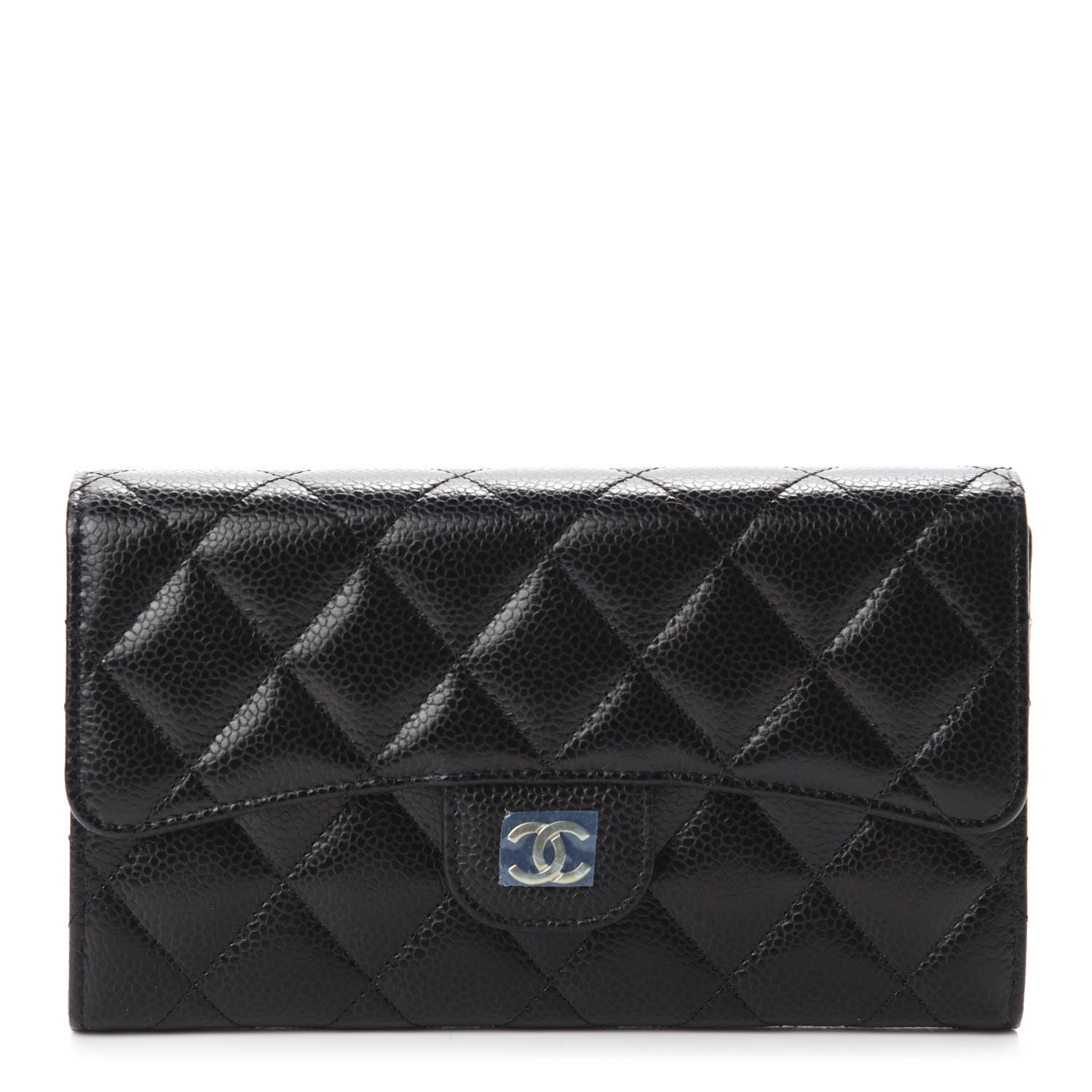 Chanel Caviar Quilted Large Flap Wallet Black 1 of 9