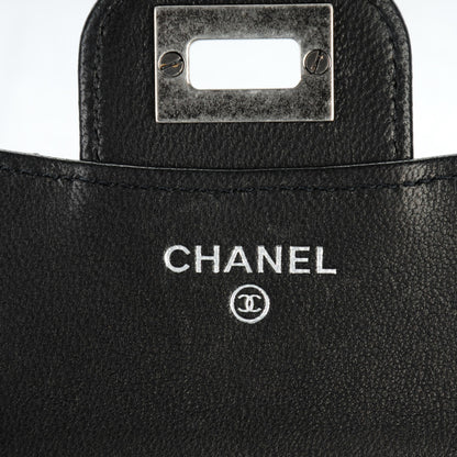 Chanel Aged Calfskin Quilted Reissue Compact Wallet Black 6 of 8
