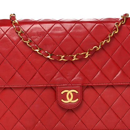 Chanel Lambskin Quilted Medium Single Flap Red 7 of 11
