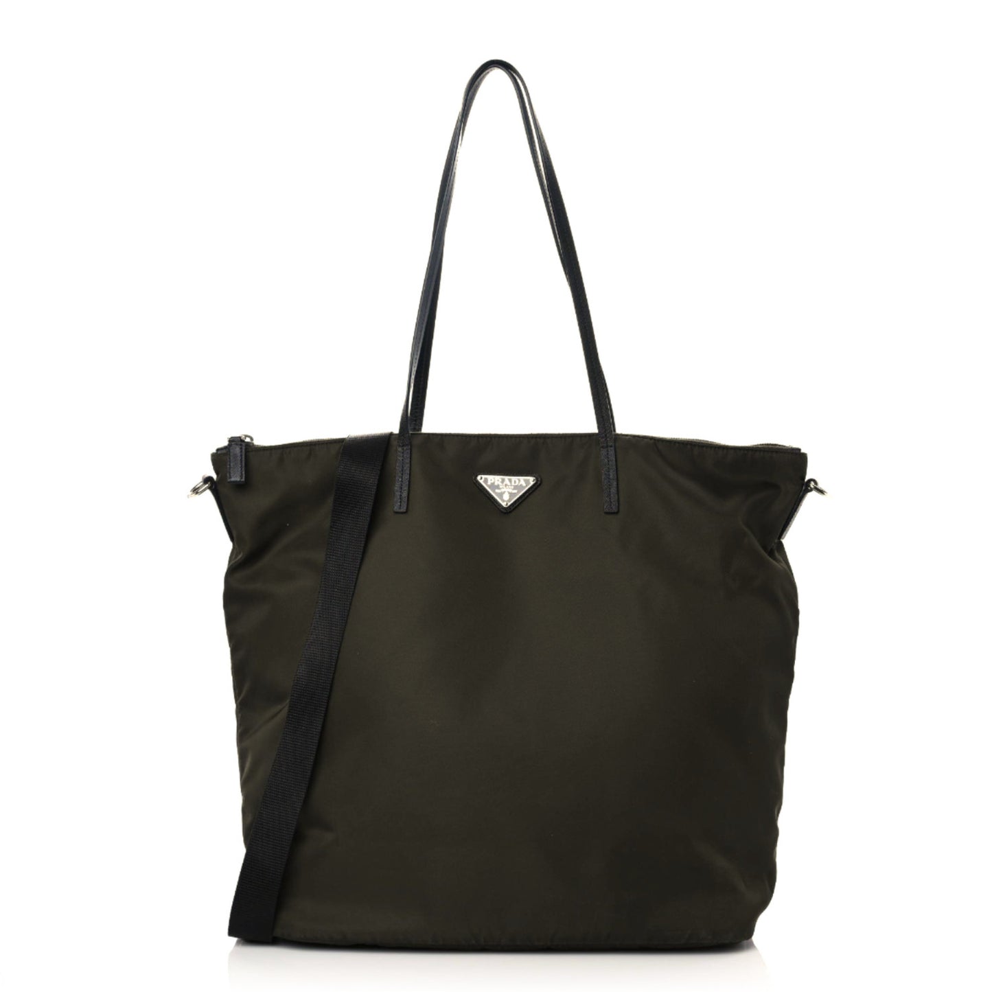 Tessuto Nylon Saffiano Tote Mimetico Black